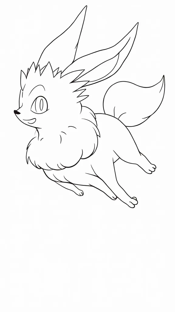 páginas para colorear de Pokémon de Eevee Evolutions